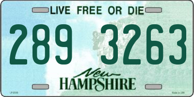 NH license plate 2893263
