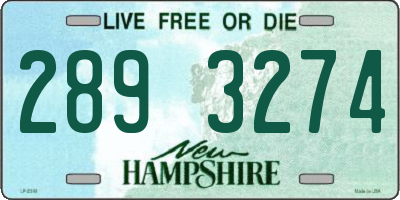 NH license plate 2893274