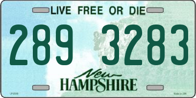 NH license plate 2893283