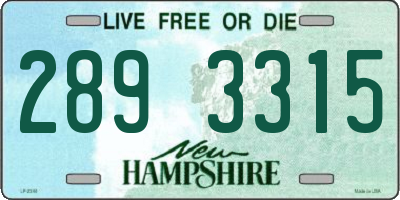 NH license plate 2893315