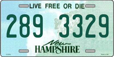 NH license plate 2893329