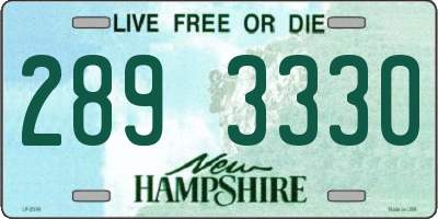NH license plate 2893330