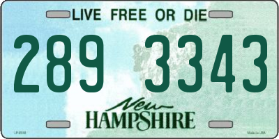 NH license plate 2893343
