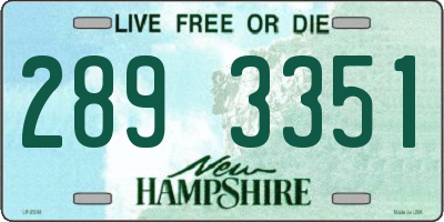 NH license plate 2893351