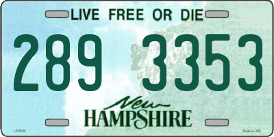 NH license plate 2893353