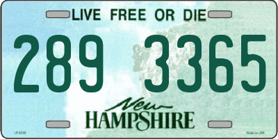 NH license plate 2893365