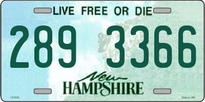 NH license plate 2893366
