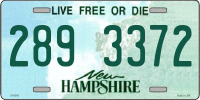 NH license plate 2893372