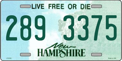 NH license plate 2893375