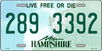 NH license plate 2893392