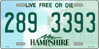 NH license plate 2893393