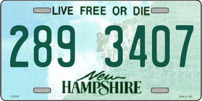 NH license plate 2893407