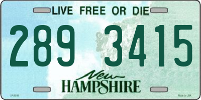 NH license plate 2893415