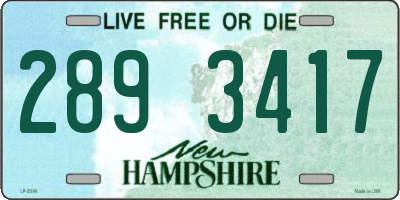 NH license plate 2893417