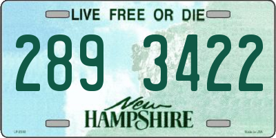NH license plate 2893422