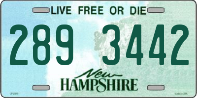 NH license plate 2893442