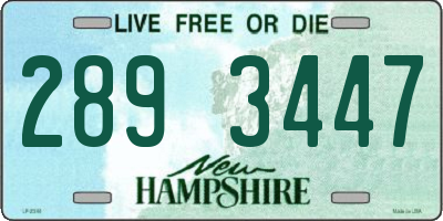 NH license plate 2893447