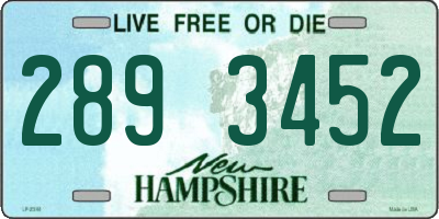 NH license plate 2893452