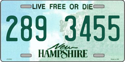 NH license plate 2893455