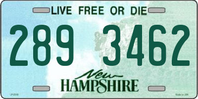 NH license plate 2893462