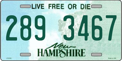 NH license plate 2893467