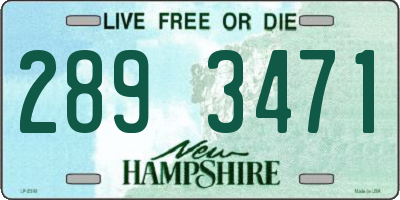 NH license plate 2893471
