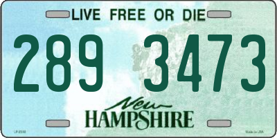 NH license plate 2893473