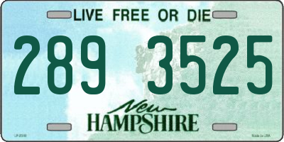 NH license plate 2893525