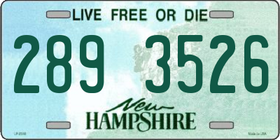 NH license plate 2893526