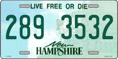 NH license plate 2893532
