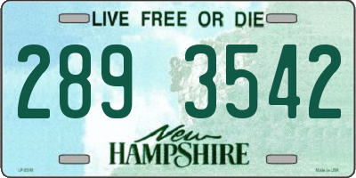 NH license plate 2893542