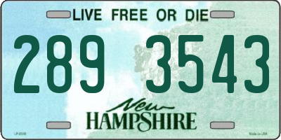 NH license plate 2893543