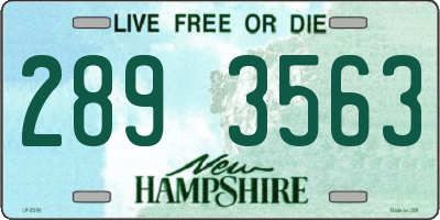 NH license plate 2893563