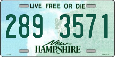 NH license plate 2893571