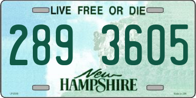 NH license plate 2893605