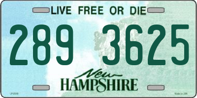 NH license plate 2893625