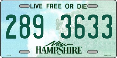 NH license plate 2893633