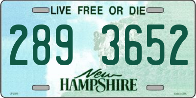 NH license plate 2893652