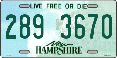 NH license plate 2893670