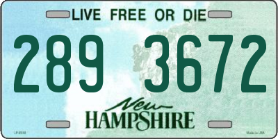 NH license plate 2893672