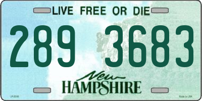 NH license plate 2893683