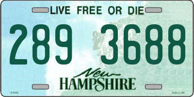 NH license plate 2893688