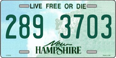 NH license plate 2893703