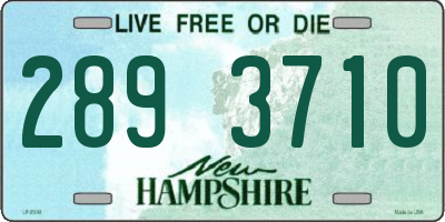 NH license plate 2893710