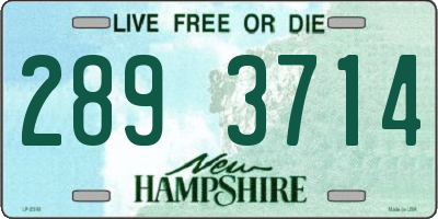 NH license plate 2893714