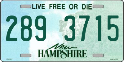 NH license plate 2893715