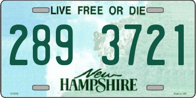 NH license plate 2893721