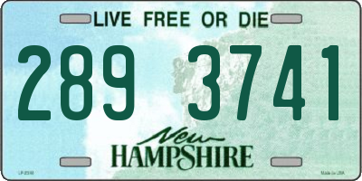 NH license plate 2893741