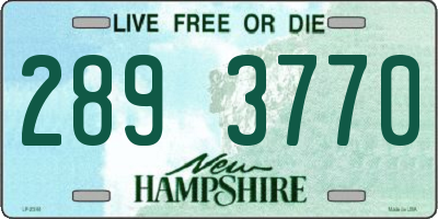 NH license plate 2893770
