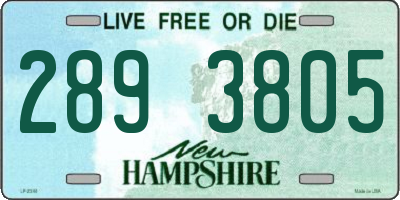 NH license plate 2893805